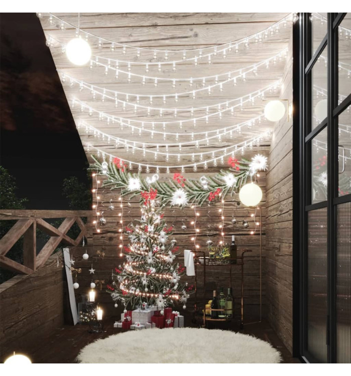 Guirlande lumineuse Globe 40 m 400 LED Blanc froid 8 fonctions | Mobilier & Déco