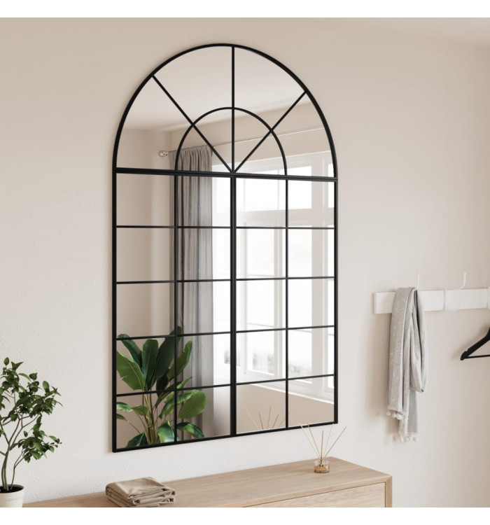 Miroir mural noir 100x150 cm arche fer | Mobilier & Déco