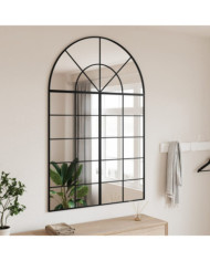 Miroir mural noir 100x150 cm arche fer | Mobilier & Déco