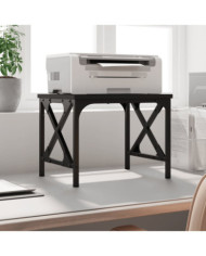 Support d'imprimante noir 40x30x31 cm bois d'ingénierie | Mobilier & Déco