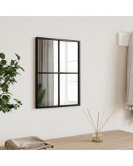 Miroir mural noir 30x40 cm rectangulaire fer | Mobilier & Déco