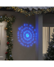 Étoile rayonnante de Noël 140 LED 8 pcs bleu 17 cm | Mobilier & Déco