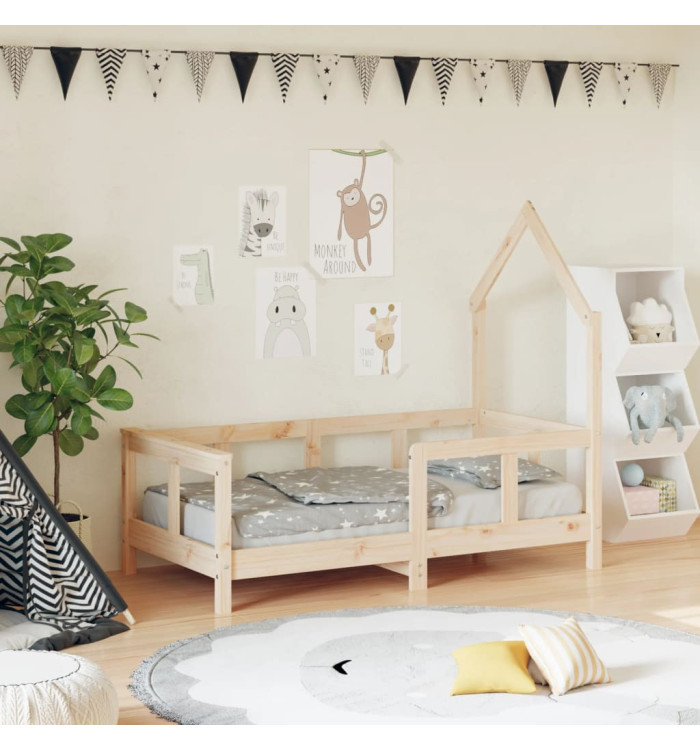 Cadre de lit pour enfant 70x140 cm bois de pin massif | Mobilier & Déco