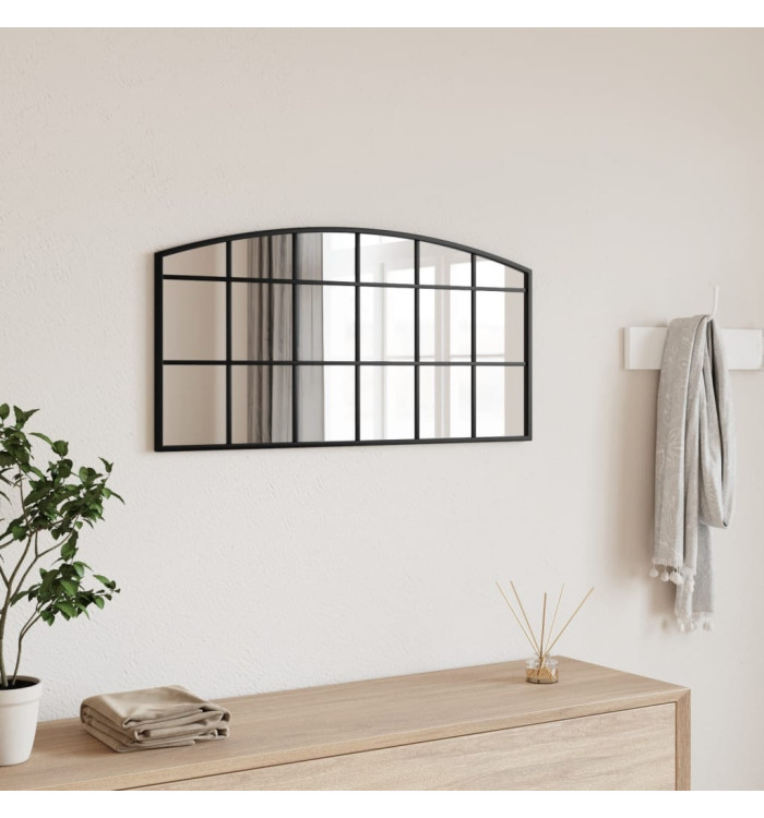 Miroir mural noir 80x40 cm arche fer | Mobilier & Déco