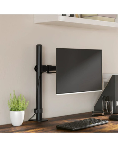 Support de moniteur noir acier VESA 75/100 mm | Mobilier & Déco