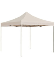 Tente de réception pliable professionnelle Aluminium 3x3m Crème | Mobilier & Déco