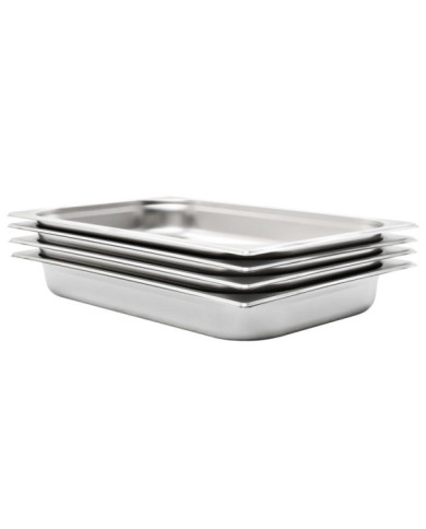 Récipients Gastronorm 4 pcs GN 1/1 65 mm Acier inoxydable | Mobilier & Déco