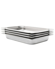 Récipients Gastronorm 4 pcs GN 1/1 65 mm Acier inoxydable | Mobilier & Déco