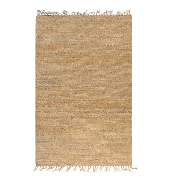 Tapis tissé à la main Jute 120 x 180 cm Naturel | Mobilier & Déco