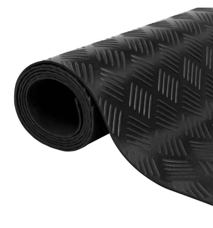 Tapis en caoutchouc antidérapant 2 x 1 m modèle strié | Mobilier & Déco