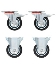 Roulettes 4 pcs 75 mm | Mobilier & Déco