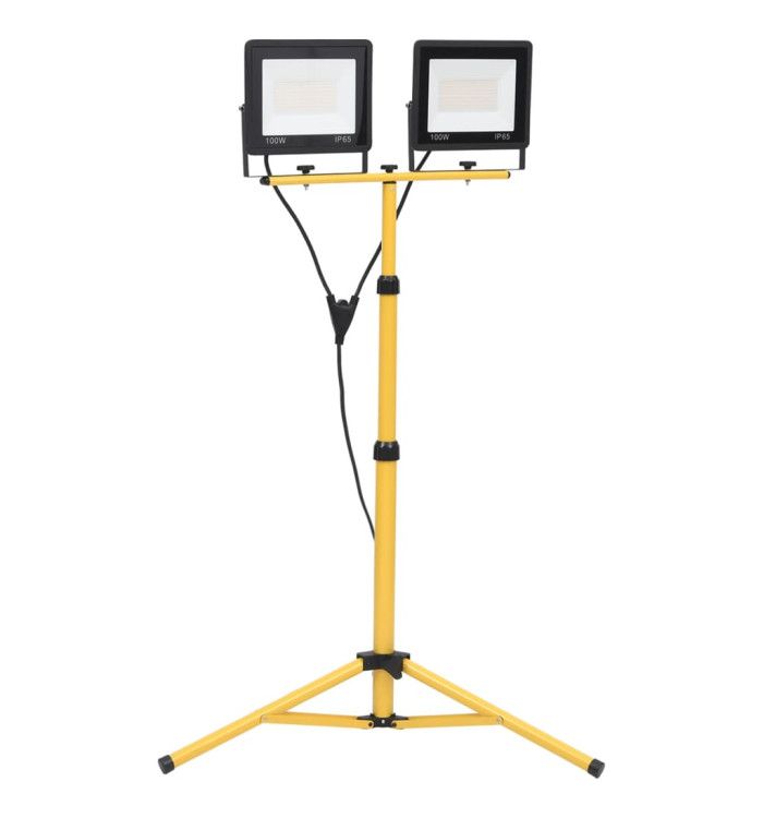 Projecteur à LED avec trépied 2x100 W Blanc froid | Mobilier & Déco