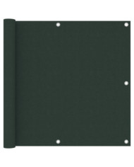 Écran de balcon Vert foncé 90x500 cm Tissu Oxford | Mobilier & Déco