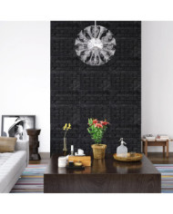 Papier peint 3D autoadhésif Briques 40 pcs Noir | Mobilier & Déco