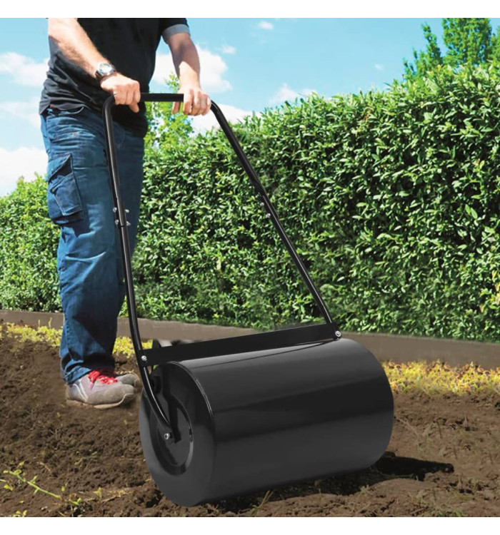 Rouleau à gazon noir 63 cm 50 L | Mobilier & Déco