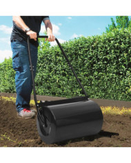 Rouleau à gazon noir 63 cm 50 L | Mobilier & Déco