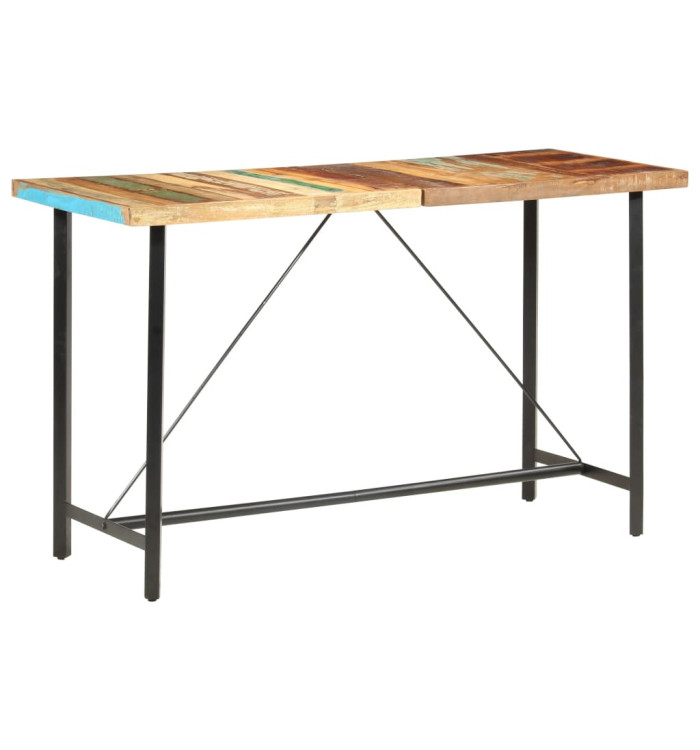 Table de bar 180x70x107 cm Bois de récupération solide | Mobilier & Déco