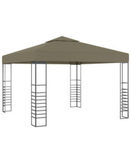 Chapiteau de jardin 3x3 m Taupe 180 g/m² | Mobilier & Déco