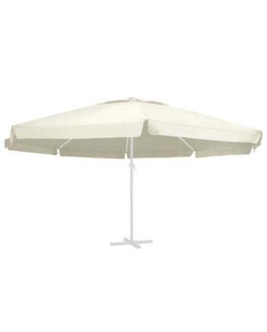 Tissu de remplacement pour parasol d'extérieur Sable 600 cm | Mobilier & Déco