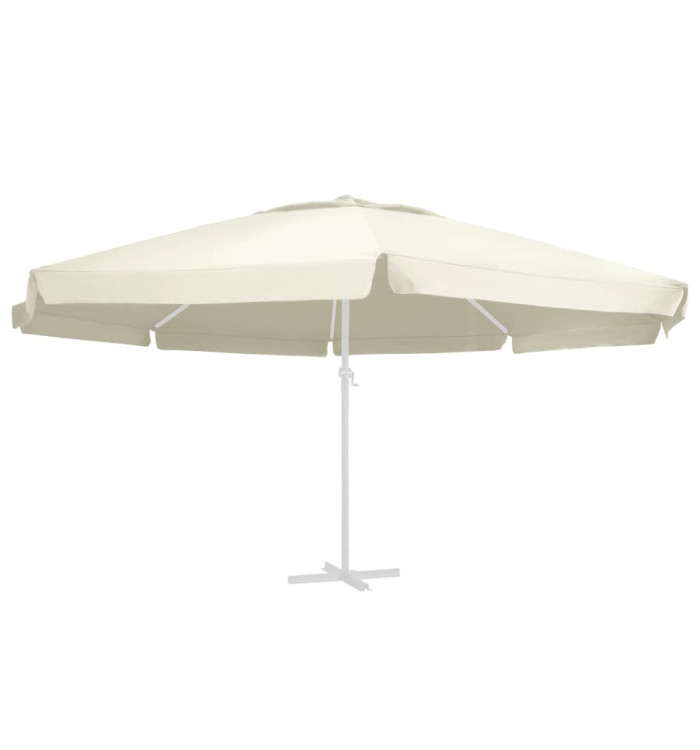 Tissu de remplacement pour parasol d'extérieur Sable 600 cm | Mobilier & Déco