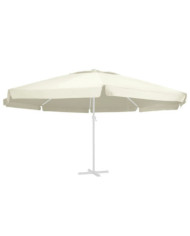 Tissu de remplacement pour parasol d'extérieur Sable 600 cm | Mobilier & Déco