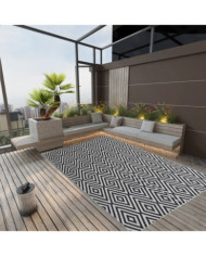 Tapis d'extérieur ARAKIL Noir 140x200 cm PP | Mobilier & Déco