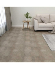 Dalles de plancher autoadhésives 55 pcs PVC 5,11 m² gris | Mobilier & Déco