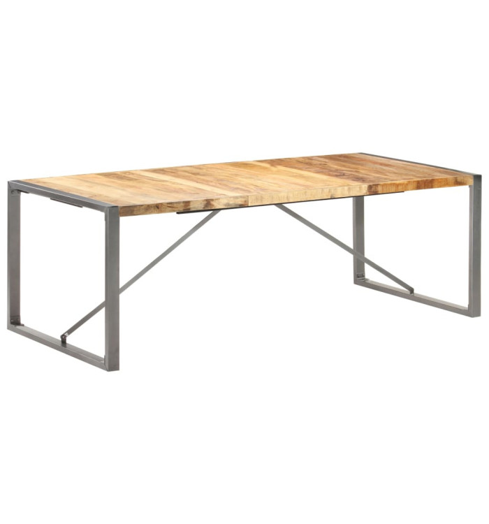 Table à manger 220x100x75 cm Bois de manguier massif brut | Mobilier & Déco