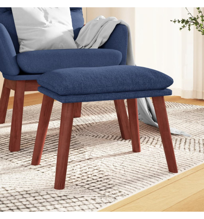 Repose-pied Bleu 45x29,5x35 cm Tissu | Mobilier & Déco