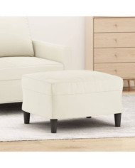 Repose-pied Crème 60x50x41 cm Velours | Mobilier & Déco