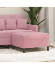 Repose-pied Rose 70x55x41 cm Velours | Mobilier & Déco