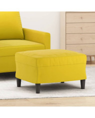 Repose-pied Jaune 60x50x41 cm Velours | Mobilier & Déco