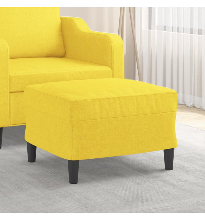 Repose-pied Jaune clair 60x50x41 cm Tissu | Mobilier & Déco