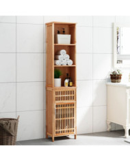 Armoire de salle de bain 42x29x182 cm Bois massif de noyer | Mobilier & Déco