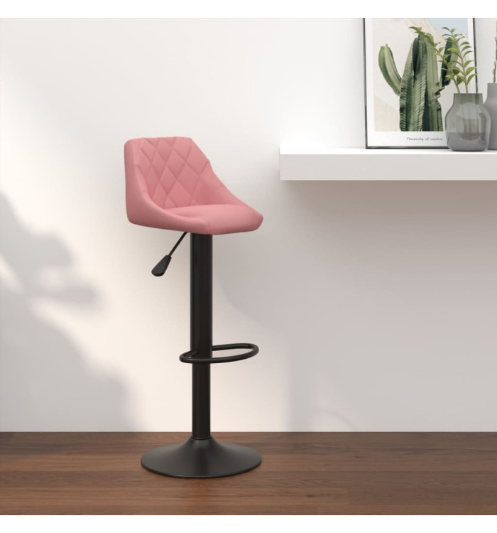 Tabouret de bar Rose Velours | Mobilier & Déco