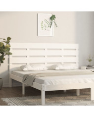 Tête de lit Blanc 150x3x80 cm Bois massif de pin | Mobilier & Déco