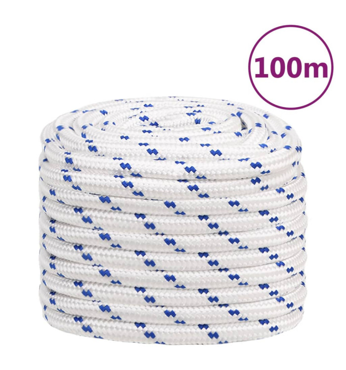 Corde de bateau Blanc 20 mm 100 m Polypropylène | Mobilier & Déco