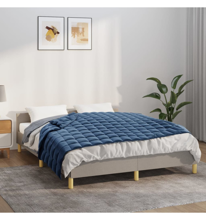 Couverture lestée Bleu 120x180 cm 9 kg Tissu | Mobilier & Déco