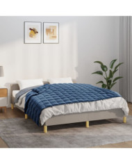 Couverture lestée Bleu 120x180 cm 9 kg Tissu | Mobilier & Déco