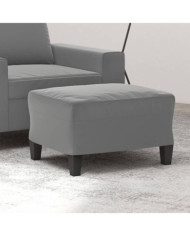 Repose-pied Gris foncé 60x50x41 cm Tissu microfibre | Mobilier & Déco