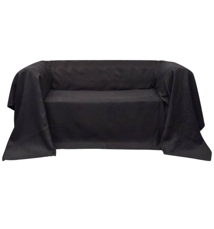 Housse de canapé Micro-suède Anthracite 270x350 cm | Mobilier & Déco