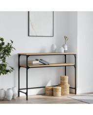 Table console chêne sonoma 100x35,5x75 cm bois d'ingénierie | Mobilier & Déco
