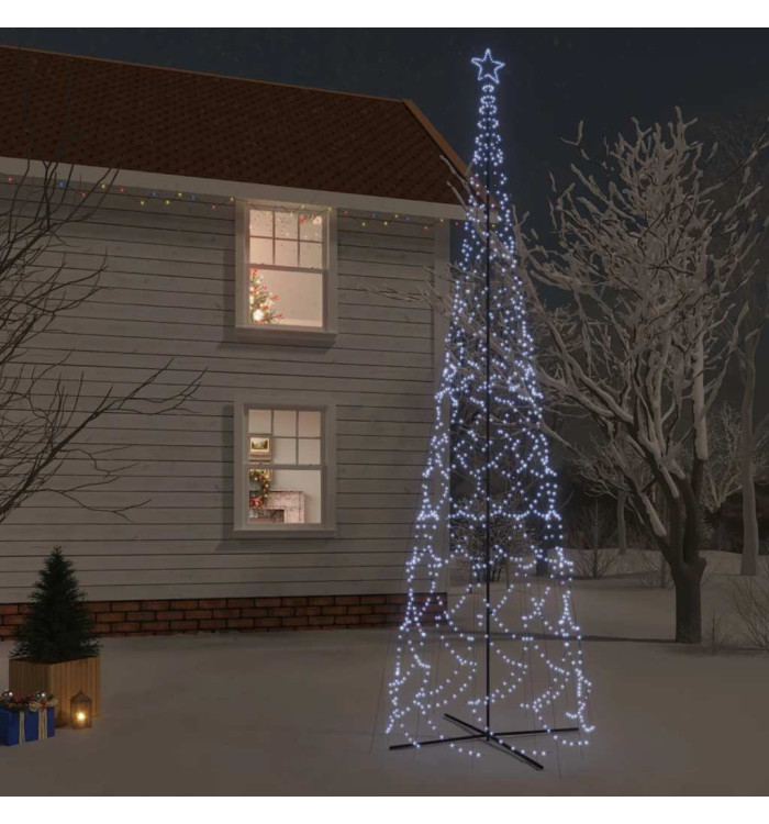 Arbre de Noël cône 3000 LED Blanc froid 230x800 cm | Mobilier & Déco