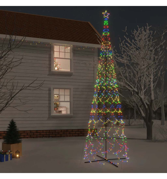 Arbre de Noël cône 3000 LED Colorées 230x800 cm | Mobilier & Déco