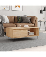Table basse Chêne sonoma 90x50x36,5 cm Bois d'ingénierie | Mobilier & Déco
