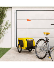 Remorque de vélo pour animaux de compagnie jaune et noir | Mobilier & Déco