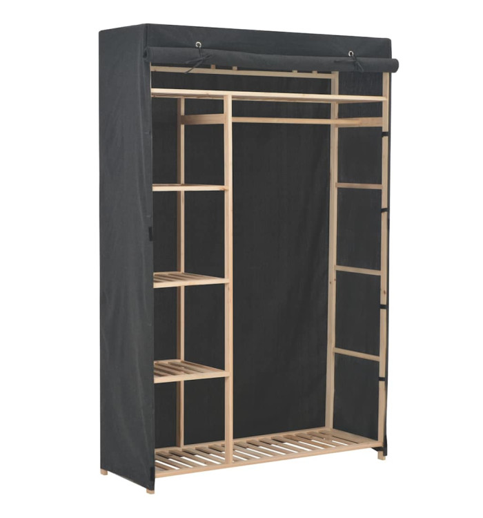 Garde-robe Gris 110 x 40 x 170 cm Tissu | Mobilier & Déco