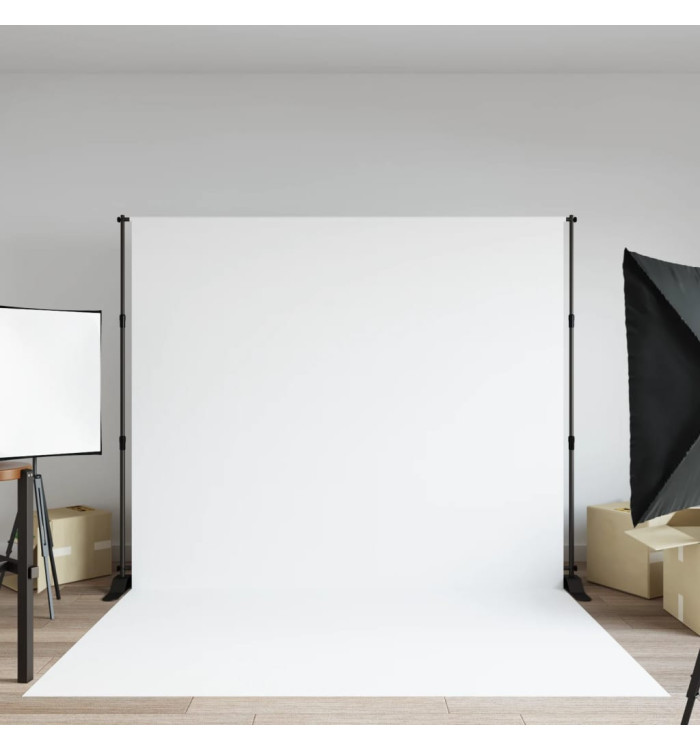 Support de toile de fond noir 254x243 cm acier | Mobilier & Déco