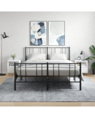 Tables de chevet 2 pcs blanc 40x35x50 cm bois d’ingénierie | Mobilier & Déco
