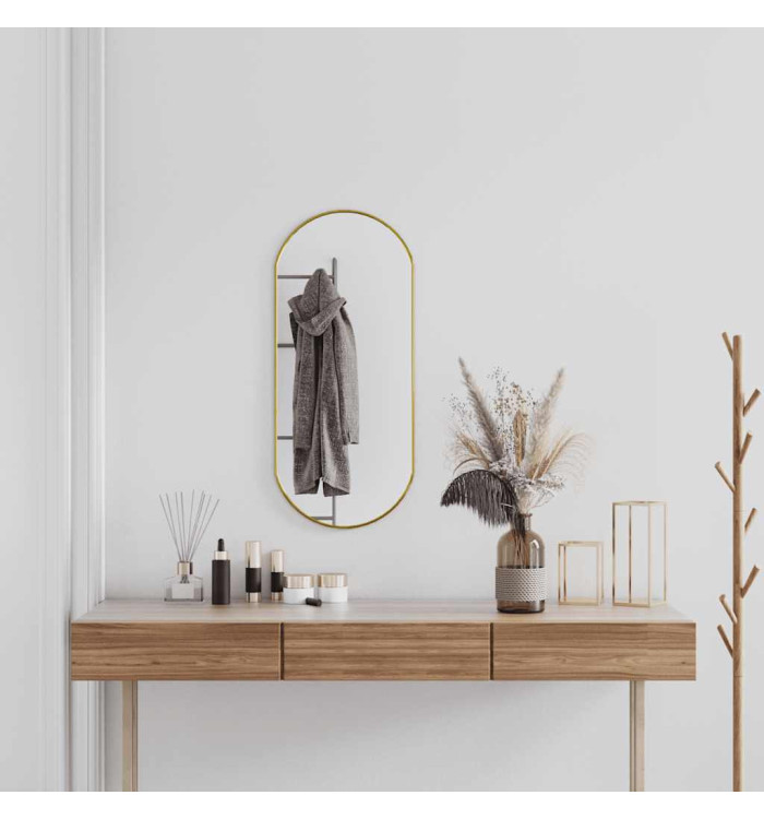 Miroir mural Doré 80x35 cm Ovale | Mobilier & Déco